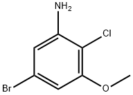 5-Bromo-2-chloro-3-methoxyaniline 结构式