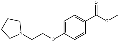 methyl 4-(2-(pyrrolidin-1-yl)ethoxy)benzoate 结构式