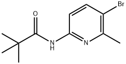 N-(5-Bromo-6-methyl-pyridin-2-yl)-2,2-dimethyl-propionamide 结构式