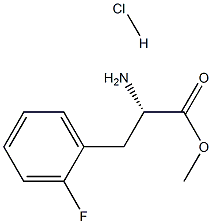 DL-2-氟苯丙氨酸甲酯盐酸盐 结构式