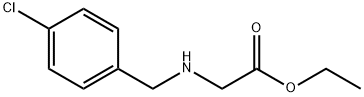 N-[(4-chlorophenyl)methyl]-glycine ethyl ester 结构式
