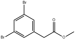 2-(3,5-二溴苯基)乙酸甲酯 结构式