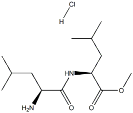 L-Leucyl-L-Leucine methyl ester (hydrochloride) 结构式