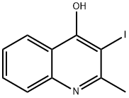 3-碘-2-甲基喹啉-4-醇 结构式