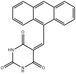 5-(9-ANTHRACENYLMETHYLENE)BARBITURIC ACID 结构式