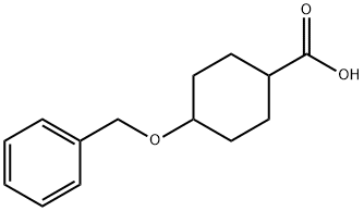 4-(苄氧基)环己烷-1-羧酸 结构式
