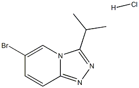 6-Bromo-3-isopropyl-[1,2,4]triazolo[4,3-a]pyridine hydrochloride 结构式
