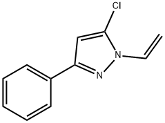 5-Chloro-3-phenyl-1-vinyl-1H-pyrazole 结构式