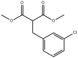 dimethyl 2-(3-chlorobenzyl)malonate 结构式