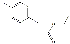 3-(4-氟苯基)-2,2-二甲基丙酸乙酯 结构式