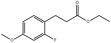 3-(2-氟-4-甲氧基苯基)丙酸乙酯 结构式