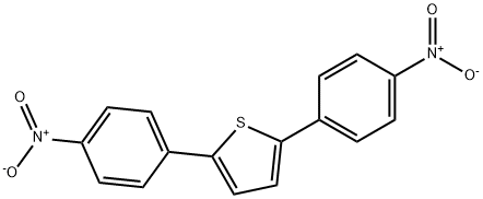 2,5-双(4-硝基苯基)噻吩 结构式