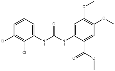 methyl 2-(3-(2,3-dichlorophenyl)ureido)-4,5-dimethoxybenzoate 结构式