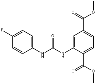 dimethyl 2-(3-(4-fluorophenyl)ureido)terephthalate 结构式