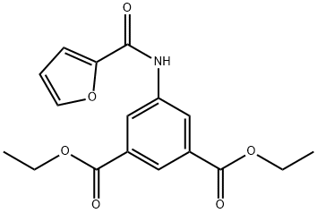 diethyl 5-(furan-2-carboxamido)isophthalate 结构式