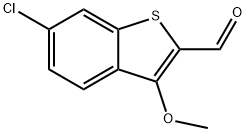 6-Chloro-3-methoxybenzo[b]thiophene-2-carbaldehyde 结构式