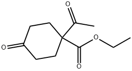 ETHYL 1-ACETYL-4-OXOCYCLOHEXANE-1-CARBOXYLATE 结构式