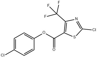 4-Chlorophenyl 2-chloro-4-(trifluoromethyl)thiazole-5-carboxylate 结构式