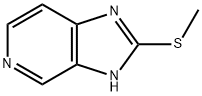 2-(甲硫基)-1H-咪唑并[4,5-C]吡啶 结构式