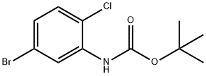 叔丁基(5-溴-2-氯苯基)氨基甲酸酯 结构式