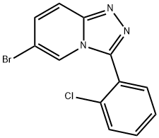 6-Bromo-3-(2-chlorophenyl)-[1,2,4]triazolo[4,3-a]pyridine 结构式