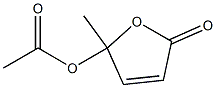 5-(乙酰氧基)-5-甲基-2(5H)-呋喃酮 结构式