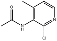 N-(2-氯-4-甲基-3-吡啶基)乙酰胺 结构式