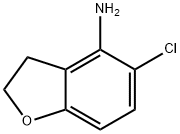 5-氯-2,3-二氢-1-苯并呋喃-4-胺 结构式
