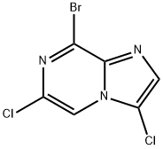 8-溴-3,6-二氯咪唑并[1,2-A]吡嗪 结构式