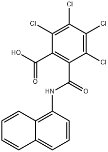 N-(1-NAPHTHYL)-3,4,5,6-TETRACHLOROPHTHALAMIC ACID 结构式