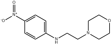 N-(2-吗啉代乙基)-4-硝基苯胺 结构式