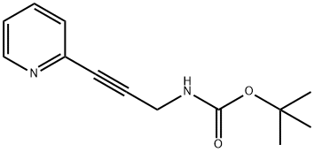 N-BOC-3-(2-吡啶基)-2-丙炔-1-胺 结构式