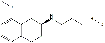 (S)-8-甲氧基-N-丙基-1,2,3,4-四氢萘-2-胺盐酸盐 结构式