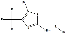 5-Bromo-4-(trifluoromethyl)thiazol-2-amine hydrobromide 结构式