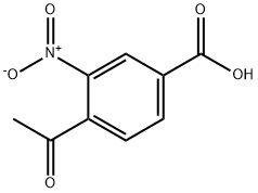 4-乙酰-3-硝基苯甲酸 结构式