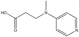 3-(methyl(pyridin-4-yl)amino)propanoic acid 结构式