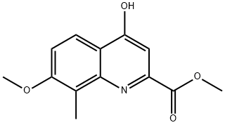 methyl 4-hydroxy-7-methoxy-8-methylquinoline-2-carboxylate 结构式