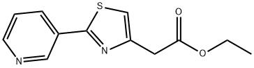 ethyl 2-(2-(pyridin-3-yl)thiazol-4-yl)acetate 结构式