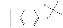1-叔丁基-4-三氟甲硫基苯 结构式