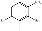 2,4-二溴-3-甲基苯胺 结构式