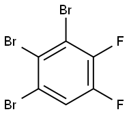 1,2,3-三溴-4,5-二氟苯 结构式