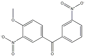 (4-Methoxy-3-nitrophenyl)(3-nitrophenyl)methanone 结构式