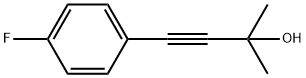 4-(4-氟苯基)-2-甲基丁-3-炔-2-醇 结构式