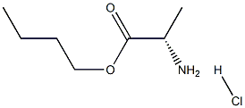 L-丙氨酸正丁酯盐酸 结构式