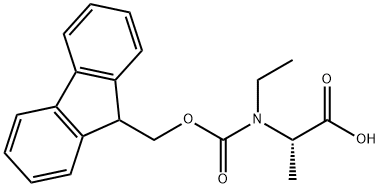 N-Fmoc-N-ethyl-L-alanine 结构式