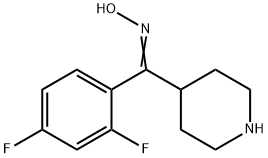 2,4-Difluorophenyl-(4-piperidinyl)methanoneoxime 结构式