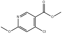 4-氯-6-甲氧基烟酸甲酯 结构式