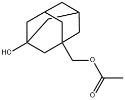 (3-hydroxyadamantan-1-yl)methyl acetate 结构式