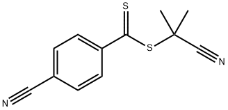 4-氰基苯硫代碳酸-1-氰基-1-甲基乙酯 结构式