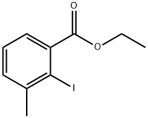 2-碘-3-甲基苯甲酸乙酯 结构式